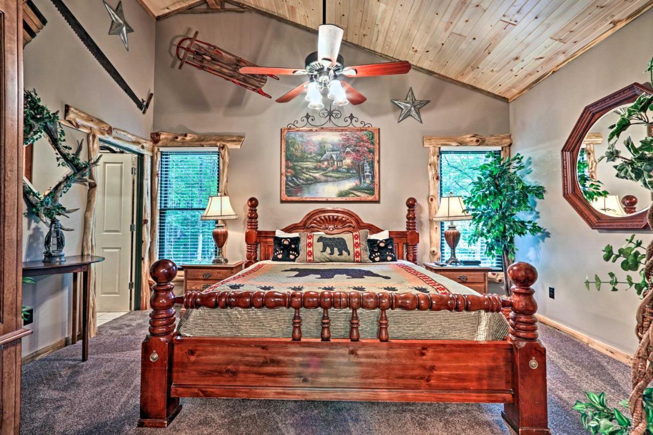 Eclectic Cabin With Hot Tub 1 Mi To Ober Gatlinburg Villa Exterior foto